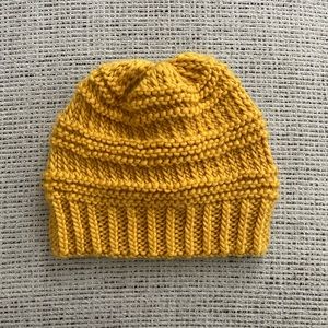 Hand made Mustard Yellow Merino Wool Beanie